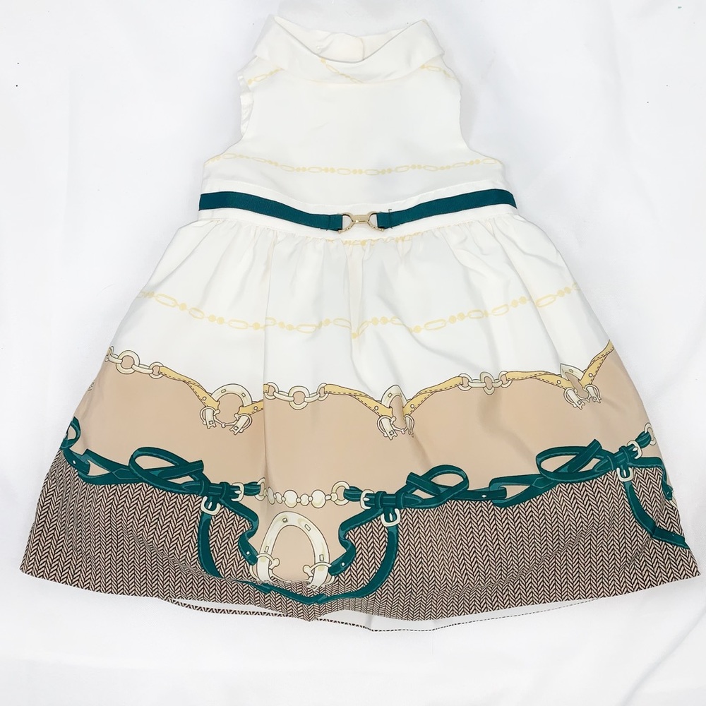 Janie & Jack 6-12M Equestrian Horse Theme Dress